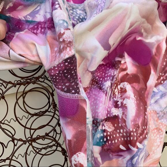 CALIA Energize Floral Printed 7/8 Leggings MEDIUM - Picture 3 of 7